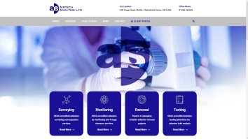 Screenshot of Airtech Analysis Ltd website