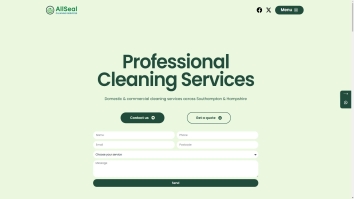 Screenshot of AllSeal website