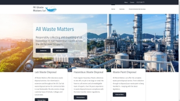Screenshot of All Waste Matters website