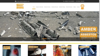 Screenshot of Amber Asbestos Services website