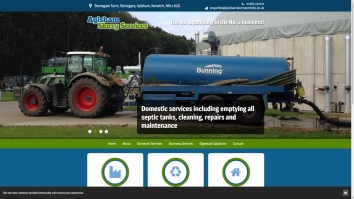 Screenshot of Aylsham Slurry Services Ltd. website