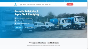 Screenshot of Burnham Portable Toilet Hire Ltd website