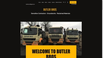 Screenshot of Butler Brothers (Bros) website