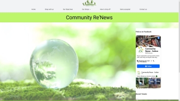 Screenshot of Community Reuse - Specialising in recycling and reuse in South ... website