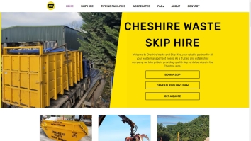 Screenshot of Cheshire Waste Skip Hire Ltd website