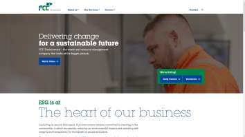 Screenshot of Recycling website