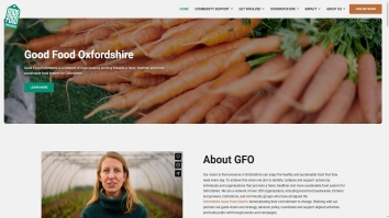 Screenshot of Good Food Oxford website