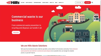 Screenshot of Hills Waste Solutions - Bristol website