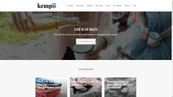 Screenshot of 10 Zero Waste Shops in London – Kempii website