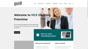 Screenshot of MCS Franchise website