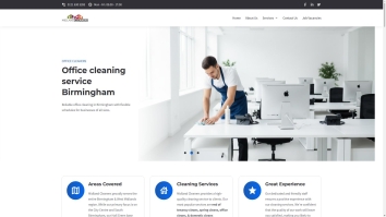 Screenshot of Professional domestic cleaning services Birmingham website