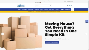 Screenshot of Packing Solution website