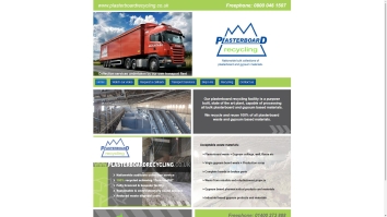 Screenshot of PlasterBoard Recyclying website