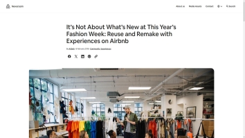 Screenshot of It\'s Not About What\'s New at This Year\'s Fashion Week: Reuse and ... website