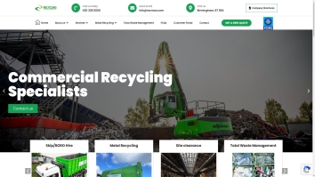Screenshot of Home - Recycling Management Ltd website