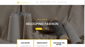 Screenshot of Relooping Fashion website