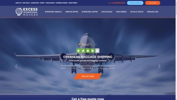 Screenshot of Excess Baggage Company website