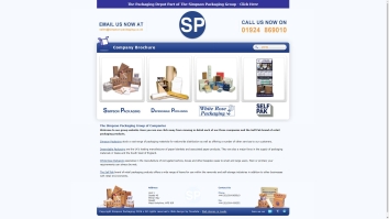 Screenshot of Simpson Packaging website