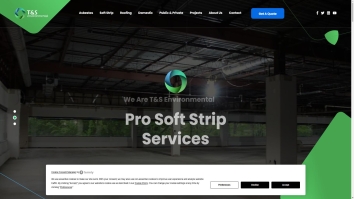 T & S Environmental Screenshot of T & S Environmental website