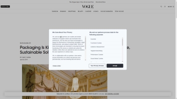 Screenshot of Packaging Is Killing the Planet—These Start-Ups Offer Luxe ... - Vogue website